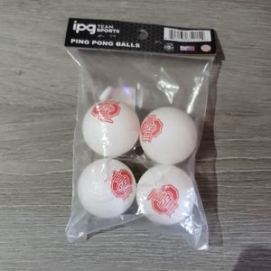 Ohio state buckeyes football ping pong balls red white plastic